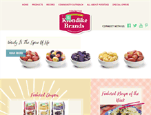 Tablet Screenshot of klondikebrands.com
